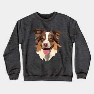 Red tricolor Australian Shepherd Crewneck Sweatshirt